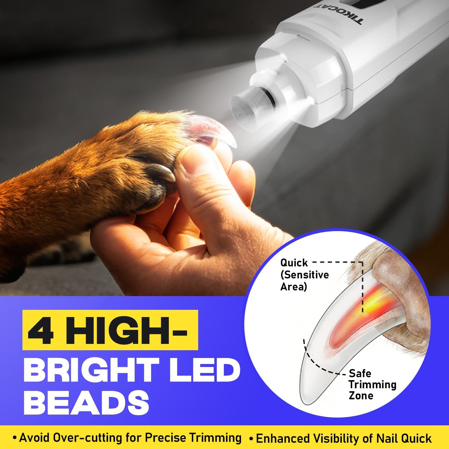 tikocat V09X dog nail grinder